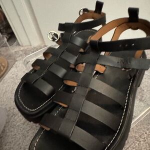 Black Strappy Sandals